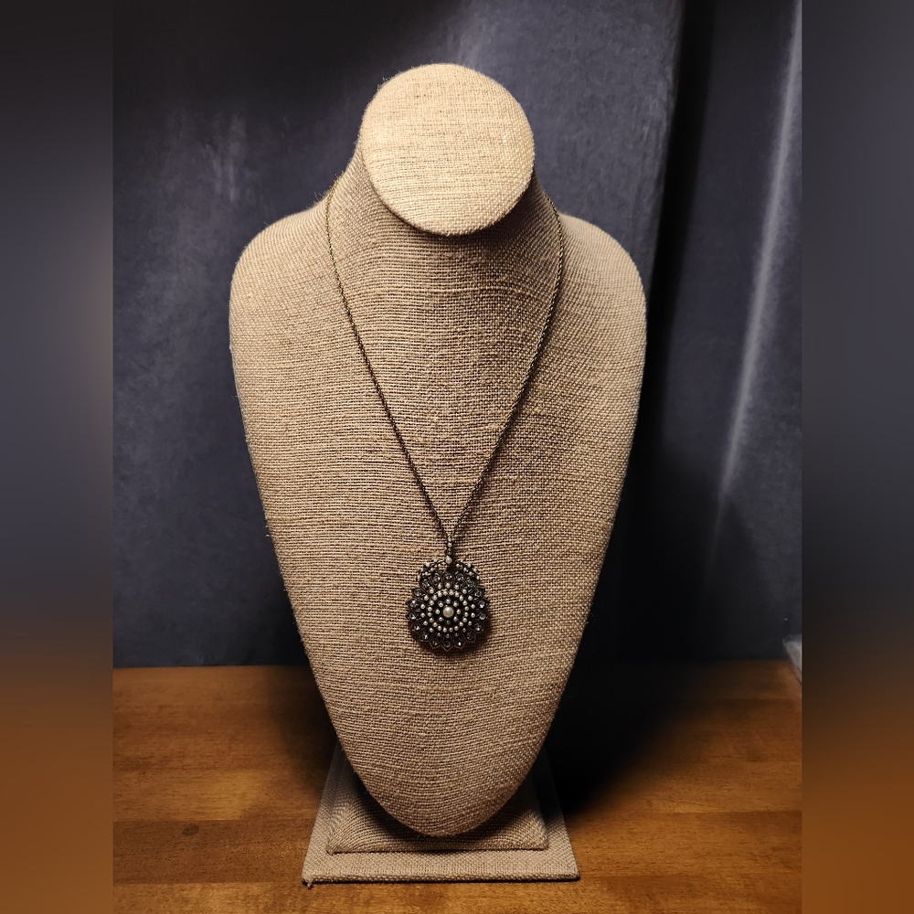 Chloe + Isabel Starburst + Seed Pearl Long Pendant Necklace